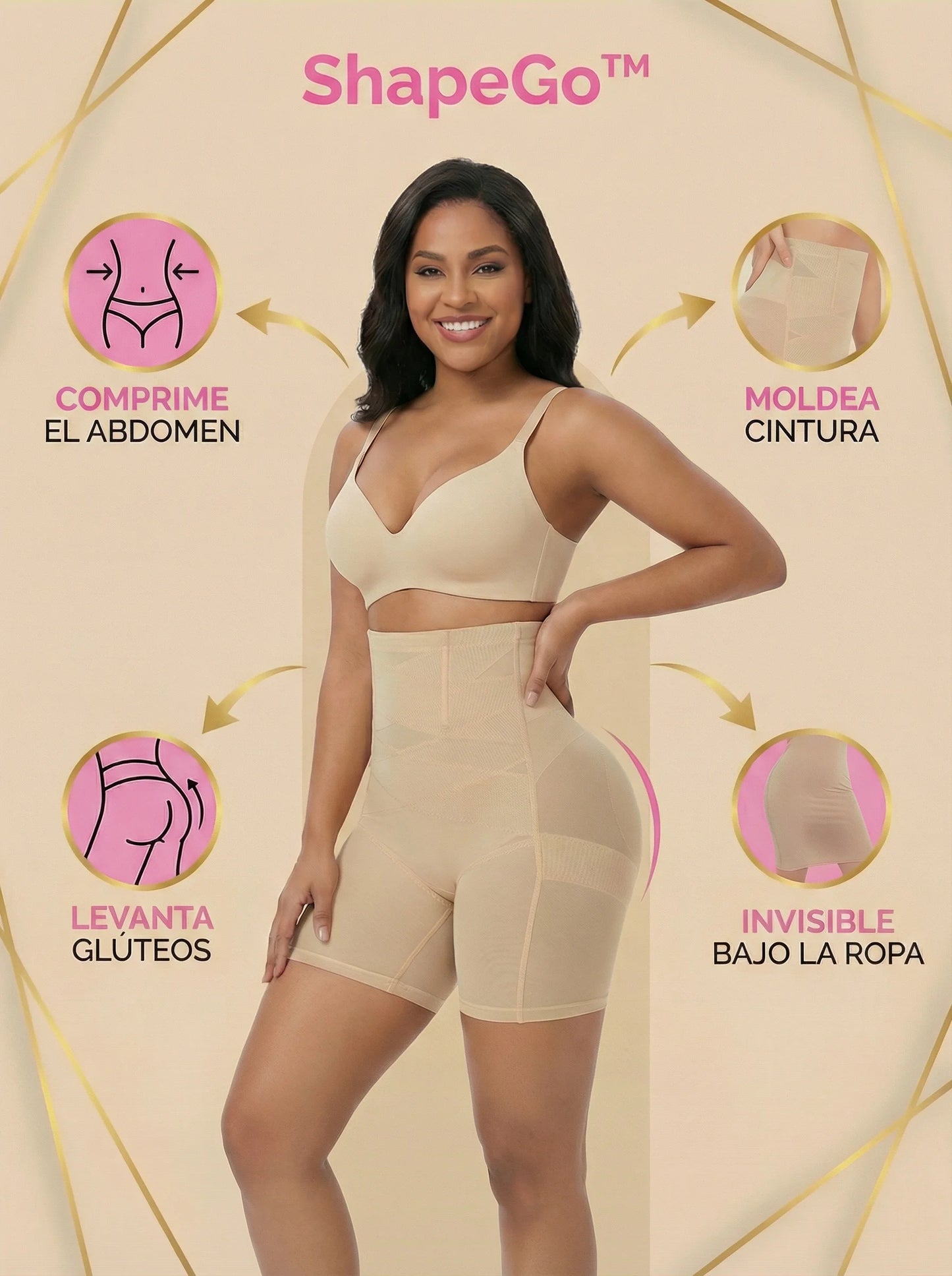 Moldea cintura y glúteos al instante | ShapeGo™ + Regalo 🎁