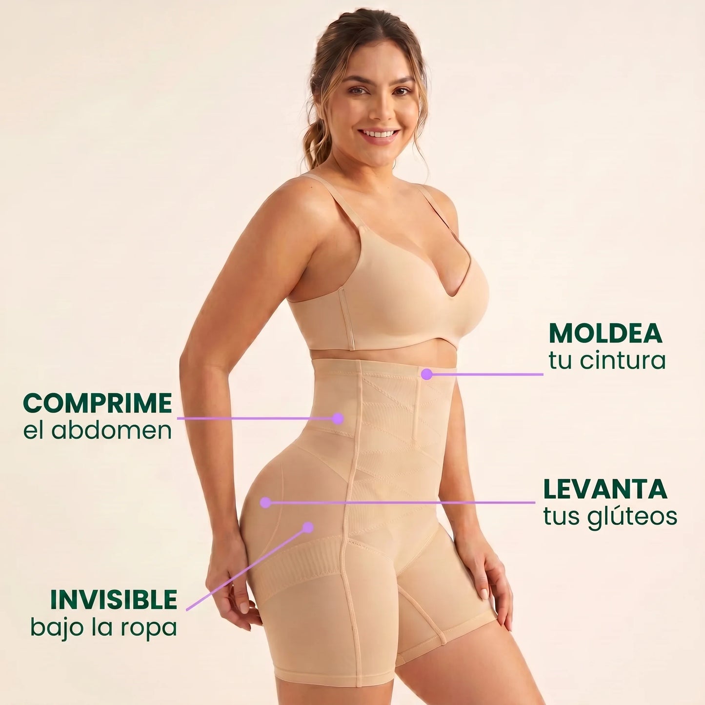 CurveUp™ — Panty Moldeador | Moldea cintura + levanta glúteos + Regalo incluido 🎁