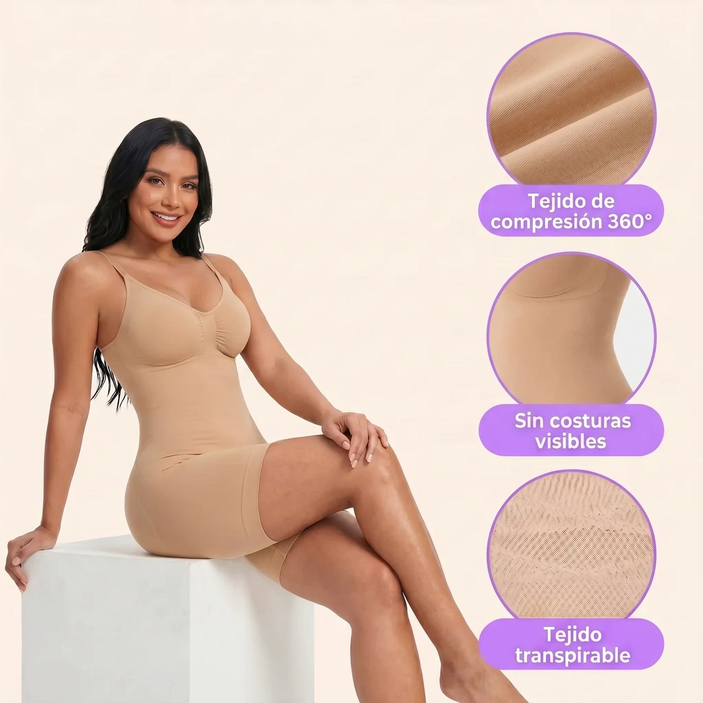 ShapeAll™ — Body Moldeador | Moldea figura completa + realza busto + Regalo incluido 🎁
